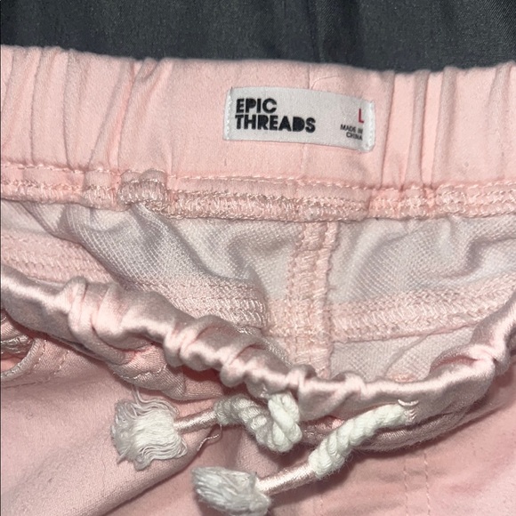 Epic Threads Light Pink Drawstring Shorts - Picture 2 of 3